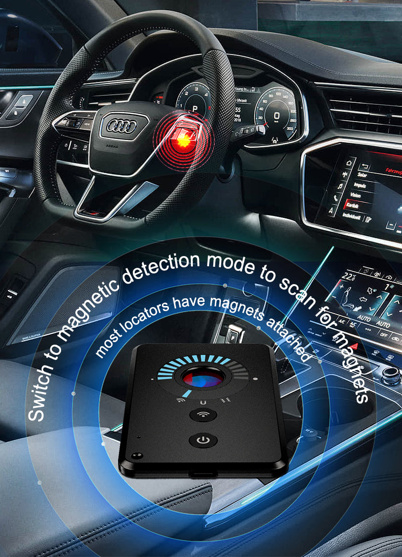 In-Wallet Portable Anti-Spy RF Detector Camera Bug Finder Anti-Theft Vibration