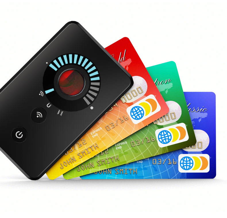 In-Wallet Portable Anti-Spy RF Detector Camera Bug Finder Anti-Theft Vibration