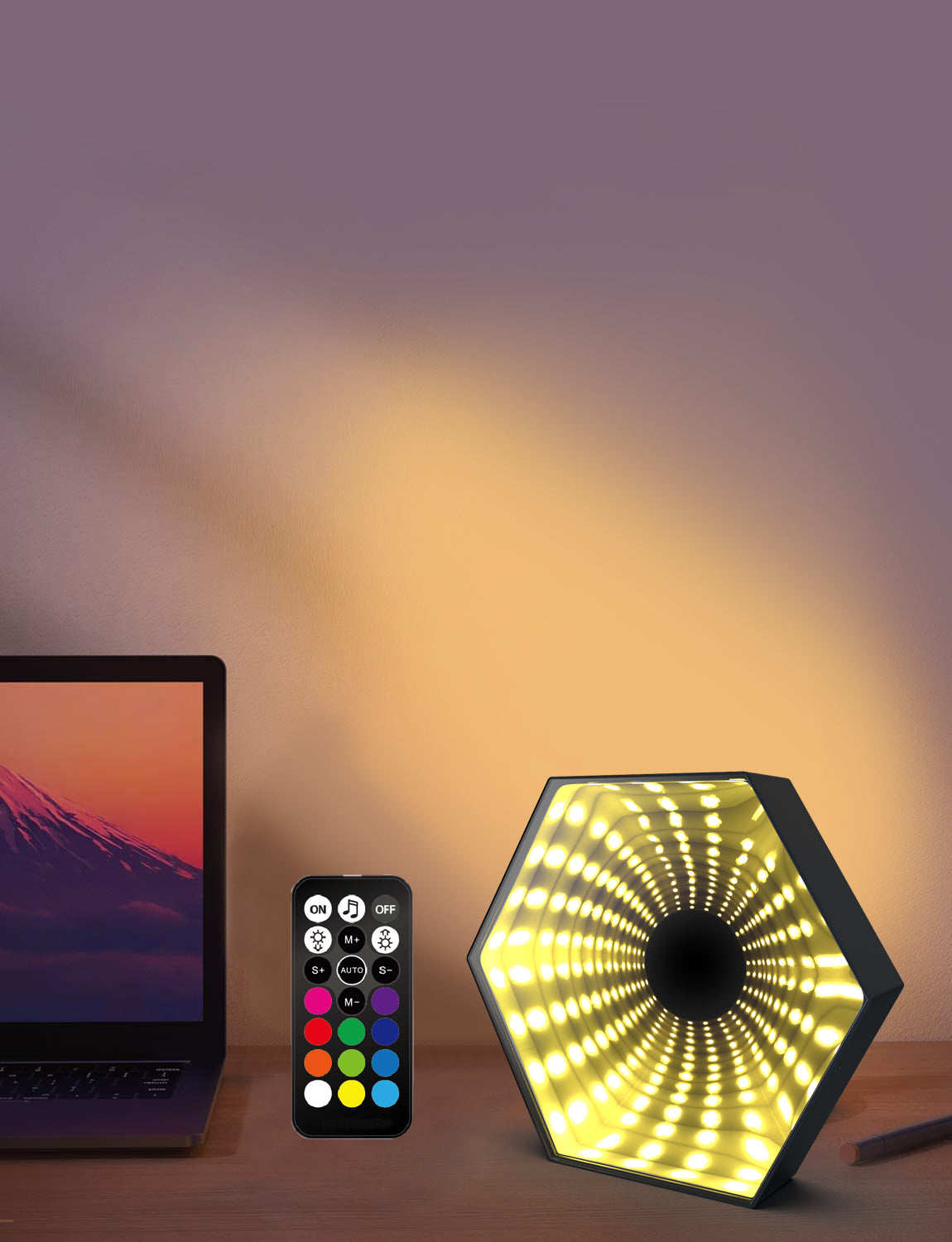 XTREME DIGITAL LIFESTYLE Sound-Reactive Infinity Mirror Light