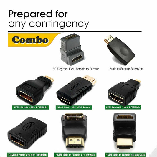 HDMI Male Female Mini Micro HDMI DVI Adapter 1080P 4K