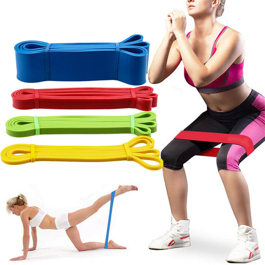 Heavy Duty Exercise Bands Latex Resistance Fitness GYM Power-lifting Assist Band