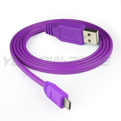 Multi-Colors Micro USB 2.0 Flat Cables 3.3 FT