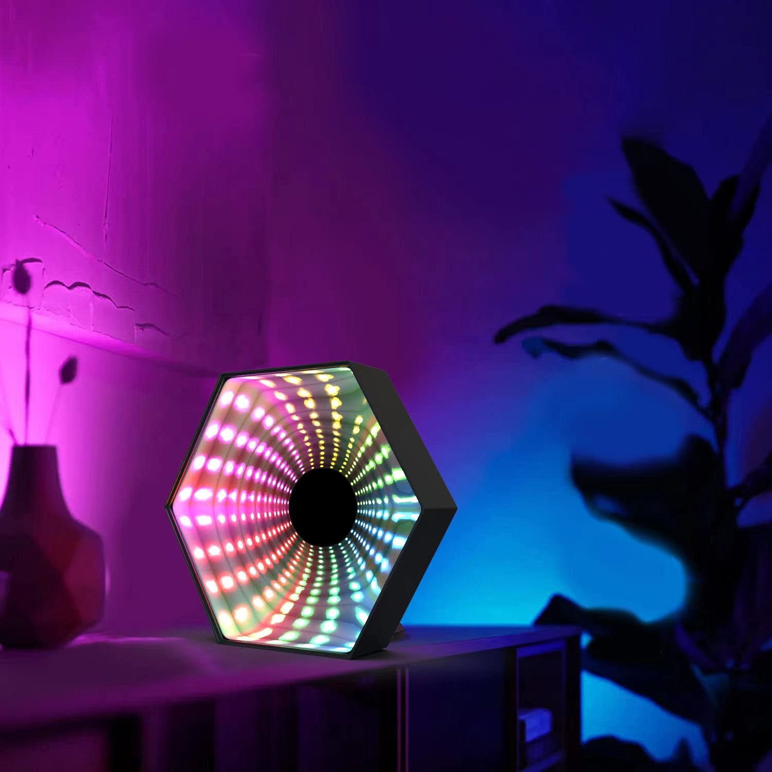 XTREME DIGITAL LIFESTYLE Sound-Reactive Infinity Mirror Light ...