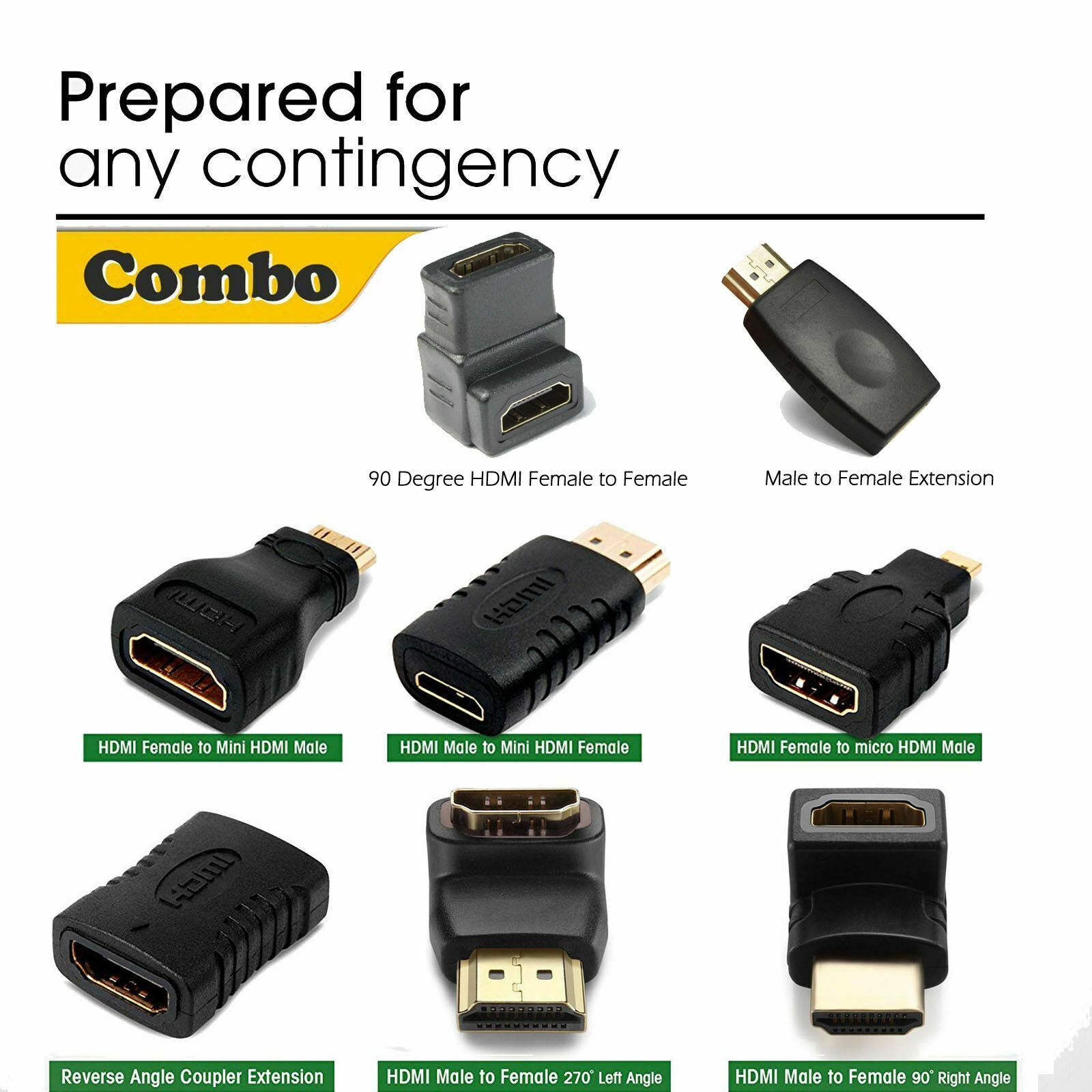 HDMI Male Female Mini Micro HDMI DVI Adapter 1080P 4K – Infinity Products